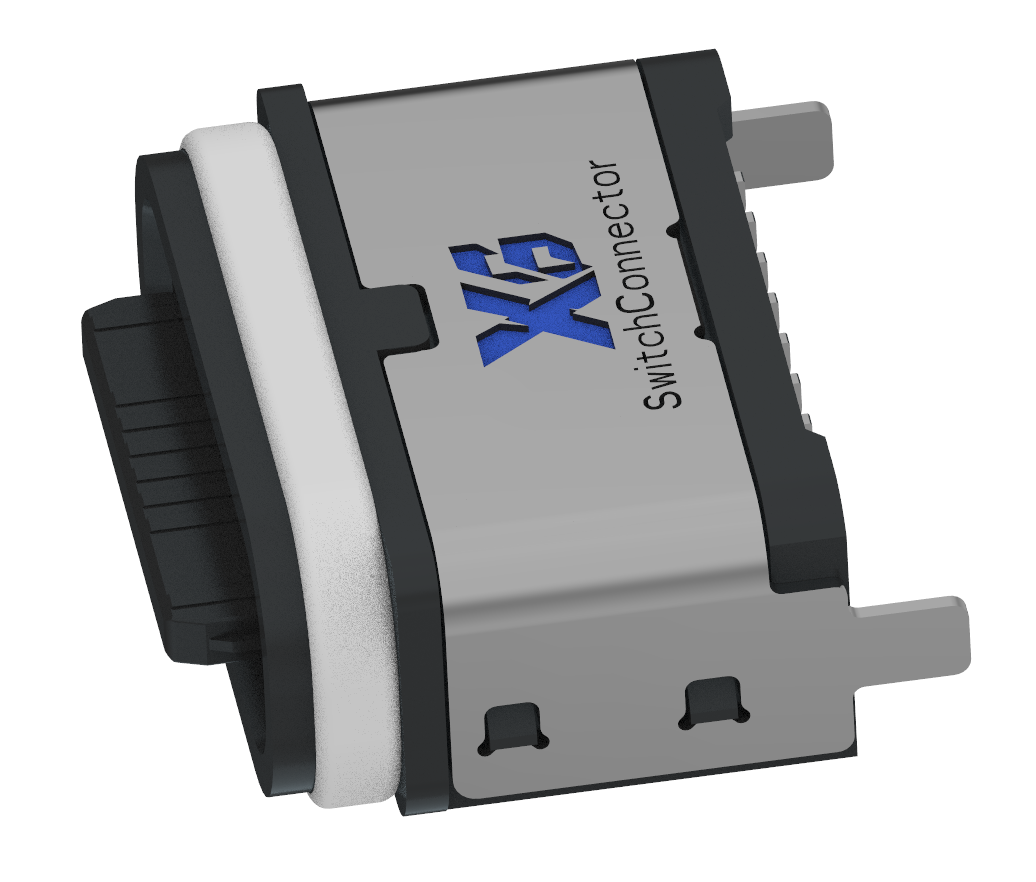 XB-ATCF-16-022 TYPE C 16P 방수 모좌 스탠드 스티커 H=6.8mm(U형 전체 가소형)